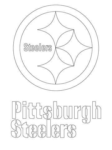 Pittsburgh Steelers Logo  Coloring Page